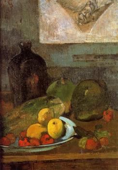 保羅 高更 Still Life with Delacroix Drawing 保羅 高更 Still Life with Delacroix Drawing